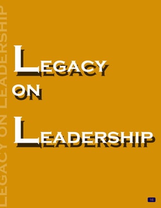 Legacy Magzaine Summer issue