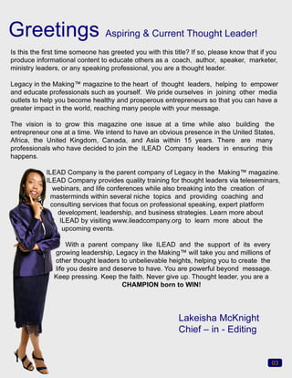 Legacy Magzaine Summer issue