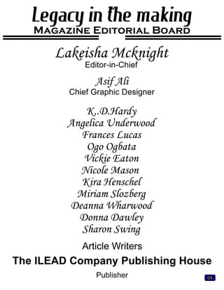 Legacy Magzaine Summer issue