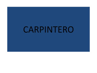 CARPINTERO
 