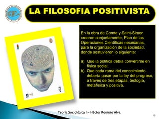 Se dispuso a crear una nueva ciencia.Teoria Sociológica I - Héctor Romero Alva.4