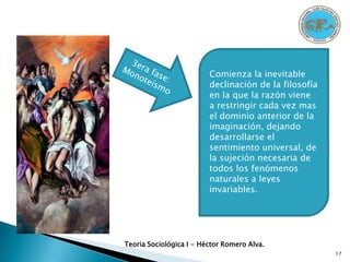 influyeron directamente en el con sus conceptos de Progreso.MONTESQUIEU, CONDORCETCOMTE participo del pensamiento  de algunos contemporáneos; así de Hobbes tomo el nombre de “Física-social”; Bonald, Maistre y Bossuet los inspiraron..Teoria Sociológica I - Héctor Romero Alva.9