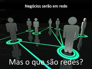 Negócios serão em rede




Mas o que são redes?
 