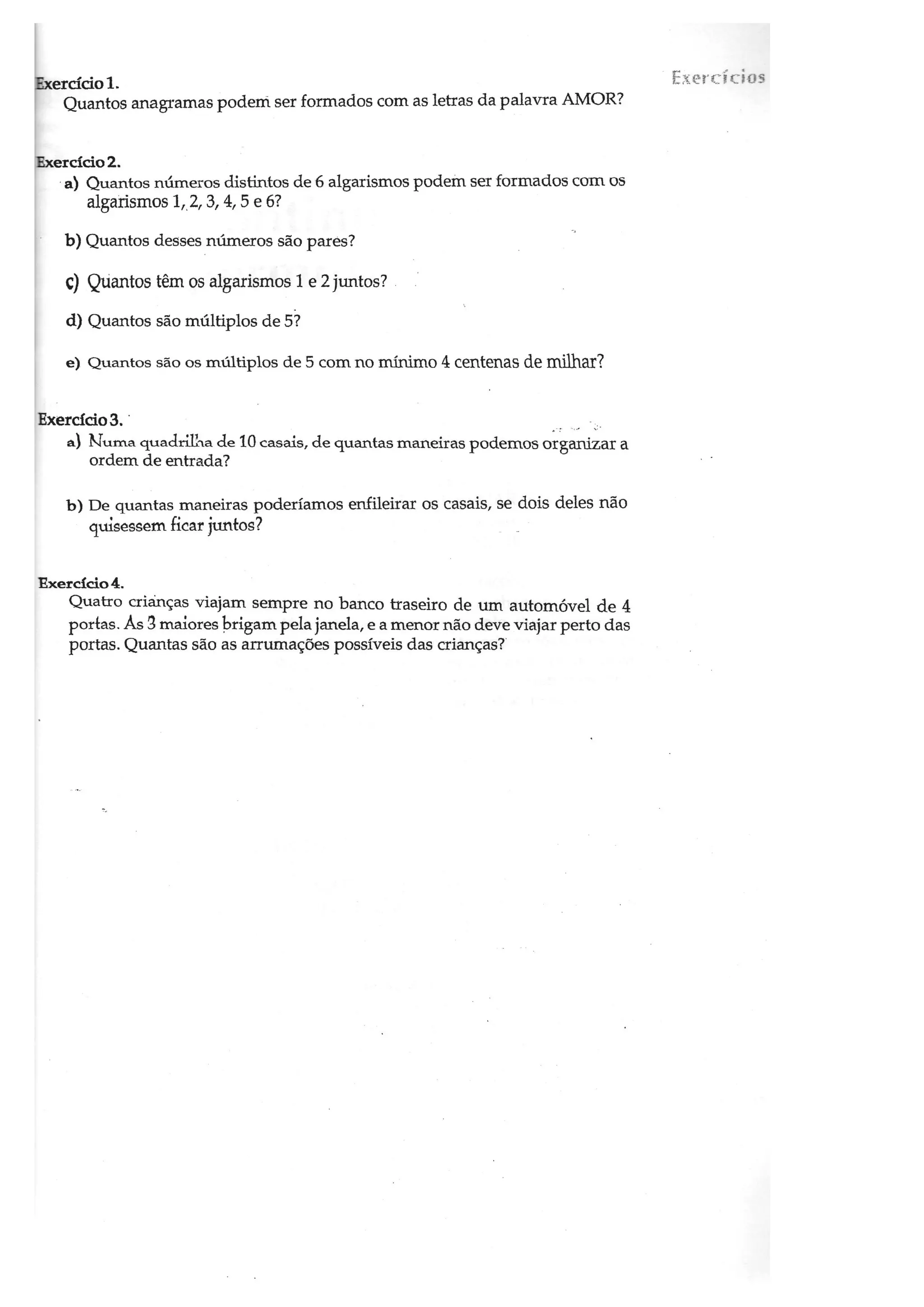 O Princípio Multiplicativo como Recurso Didático para a Resolução de Problemas de Contagem - Augusto César Barbosa Dornelas - Dissertação de Mestrado