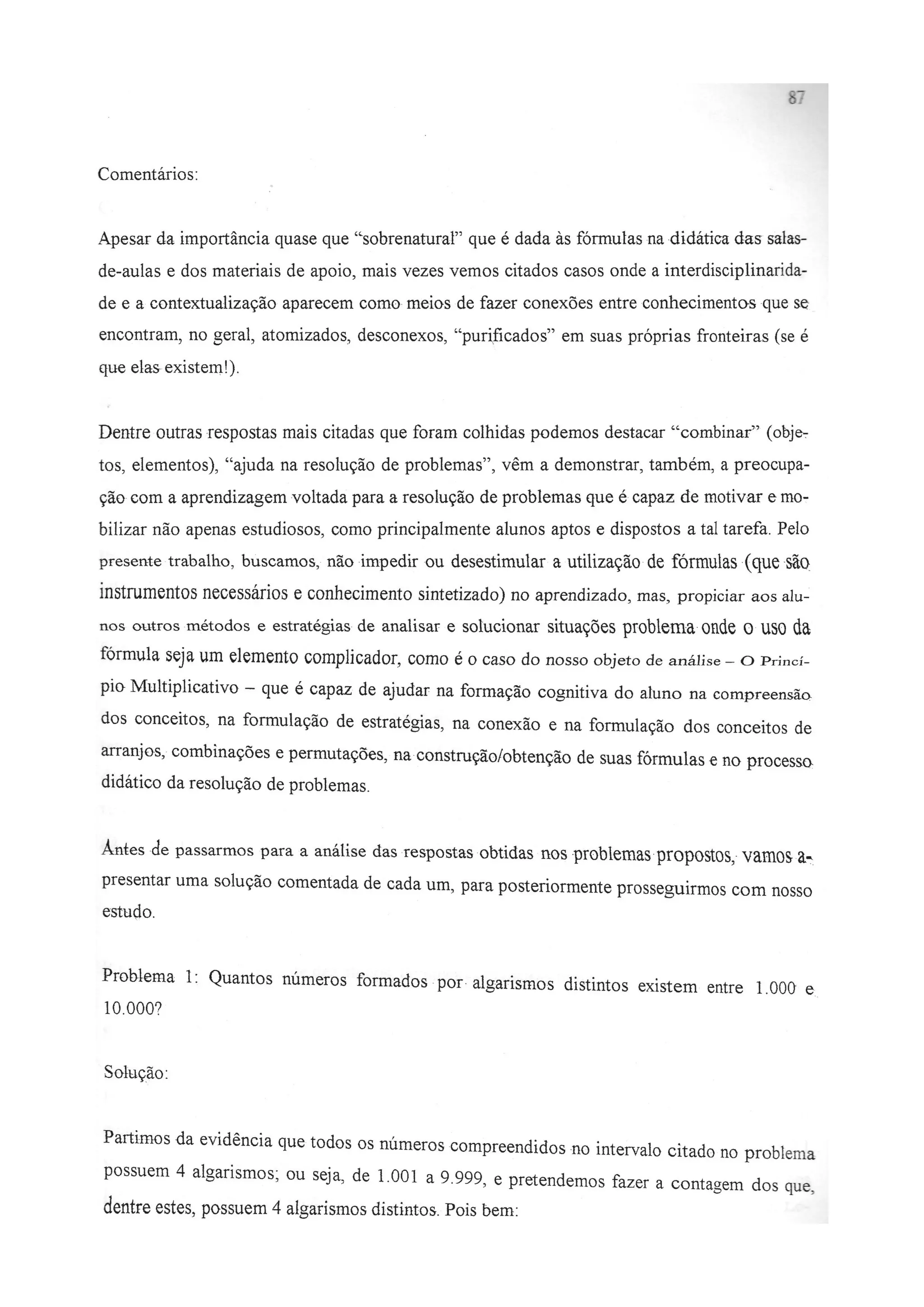 O Princípio Multiplicativo como Recurso Didático para a Resolução de Problemas de Contagem - Augusto César Barbosa Dornelas - Dissertação de Mestrado