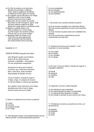 Augusto dos anjos aluno PDF