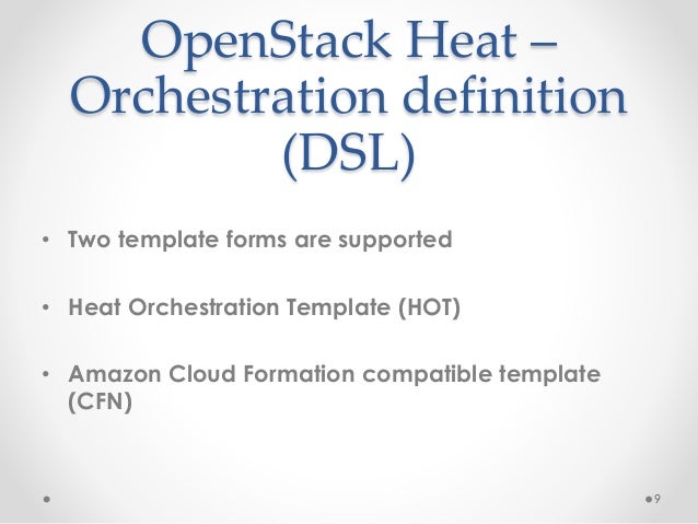 Heat Orchestration Template : Heatテンプレートとは – FJESP