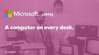 322016 | www.aug.co
(1975)
A computer on every desk. 
 