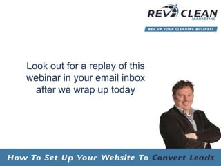 Look out for a replay of this
webinar in your email inbox
after we wrap up today
 