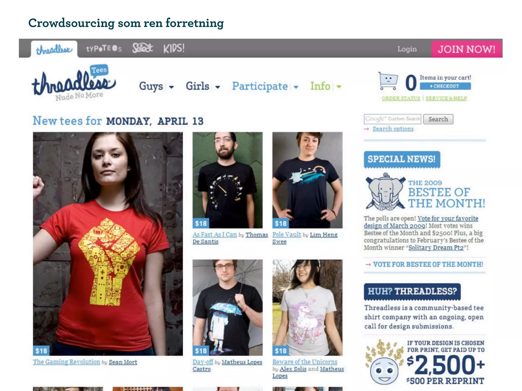 Crowdsourcing som ren forretning
 