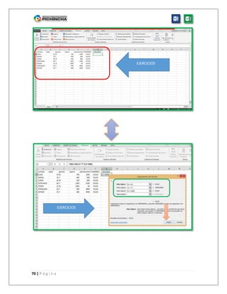 70 | P á g i n a
EJERCICIOS
EJERCICIOS
 