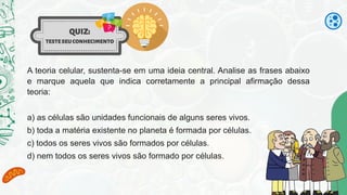 Introdução às Células: Estrutura, Função e Teoria Celular para o 6º Ano ...