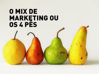 O MIX DE
MARKETING OU
OS 4 PÊS
 