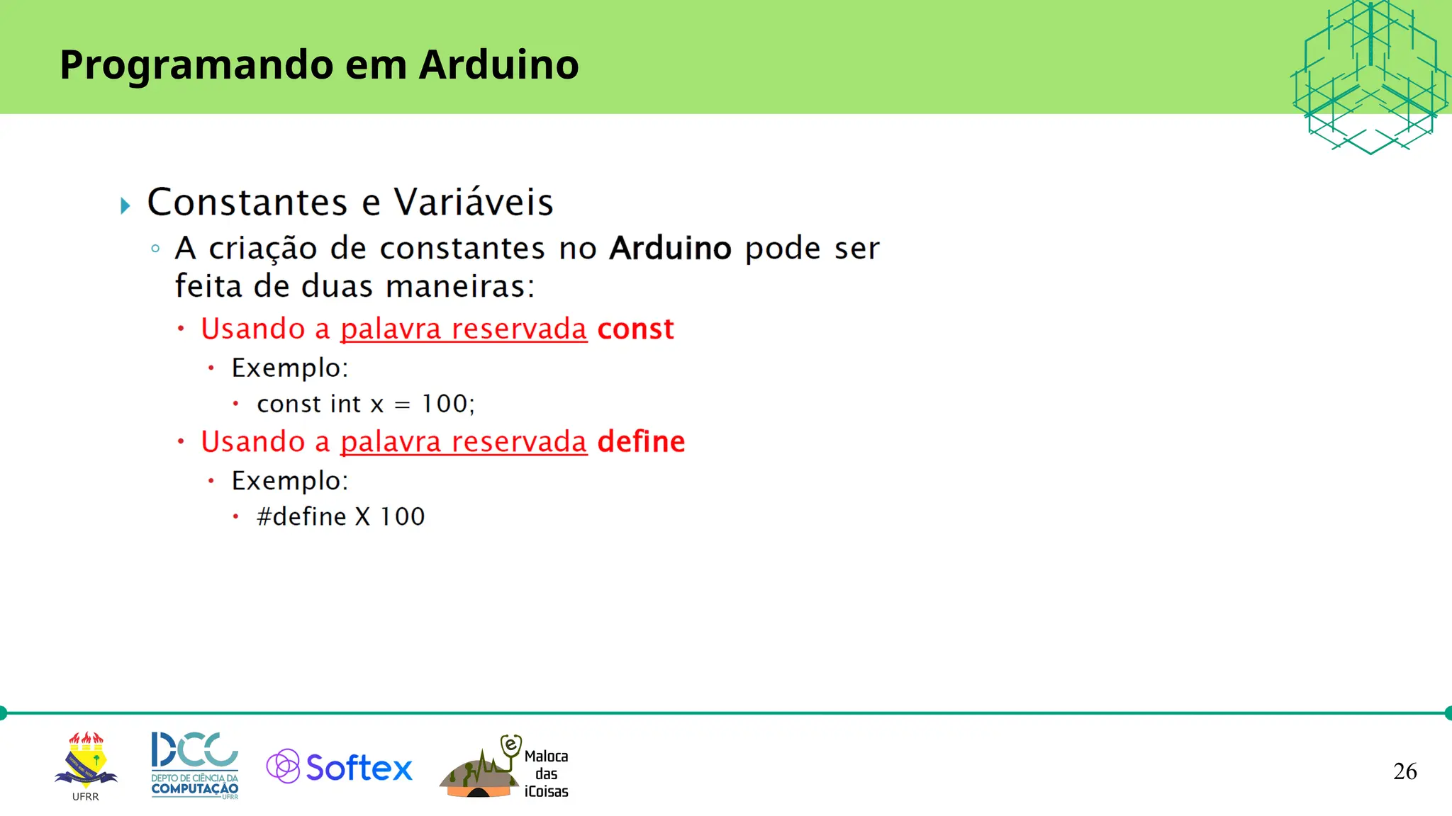 26
Programando em Arduino
 