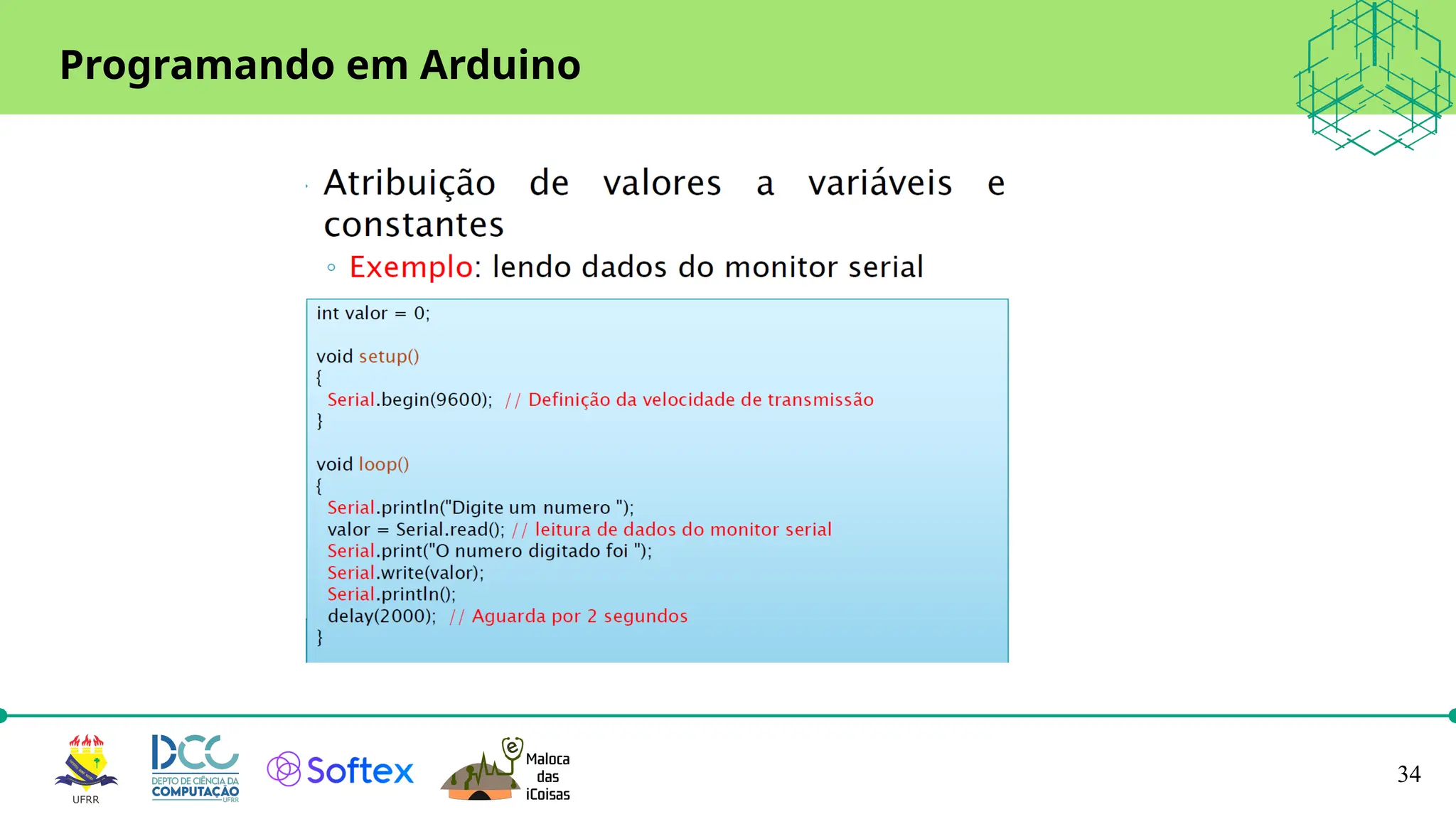 34
Programando em Arduino
 