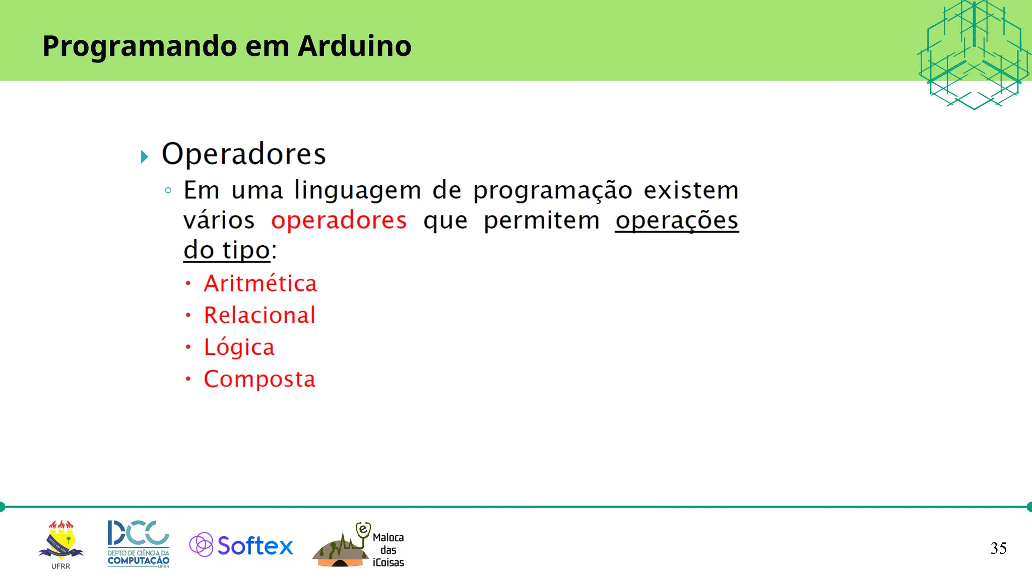 35
Programando em Arduino
 