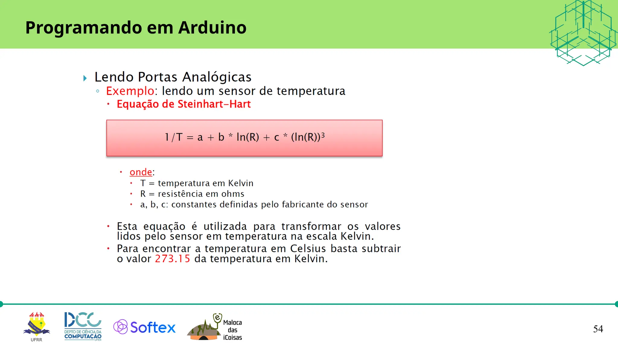 54
Programando em Arduino
 
