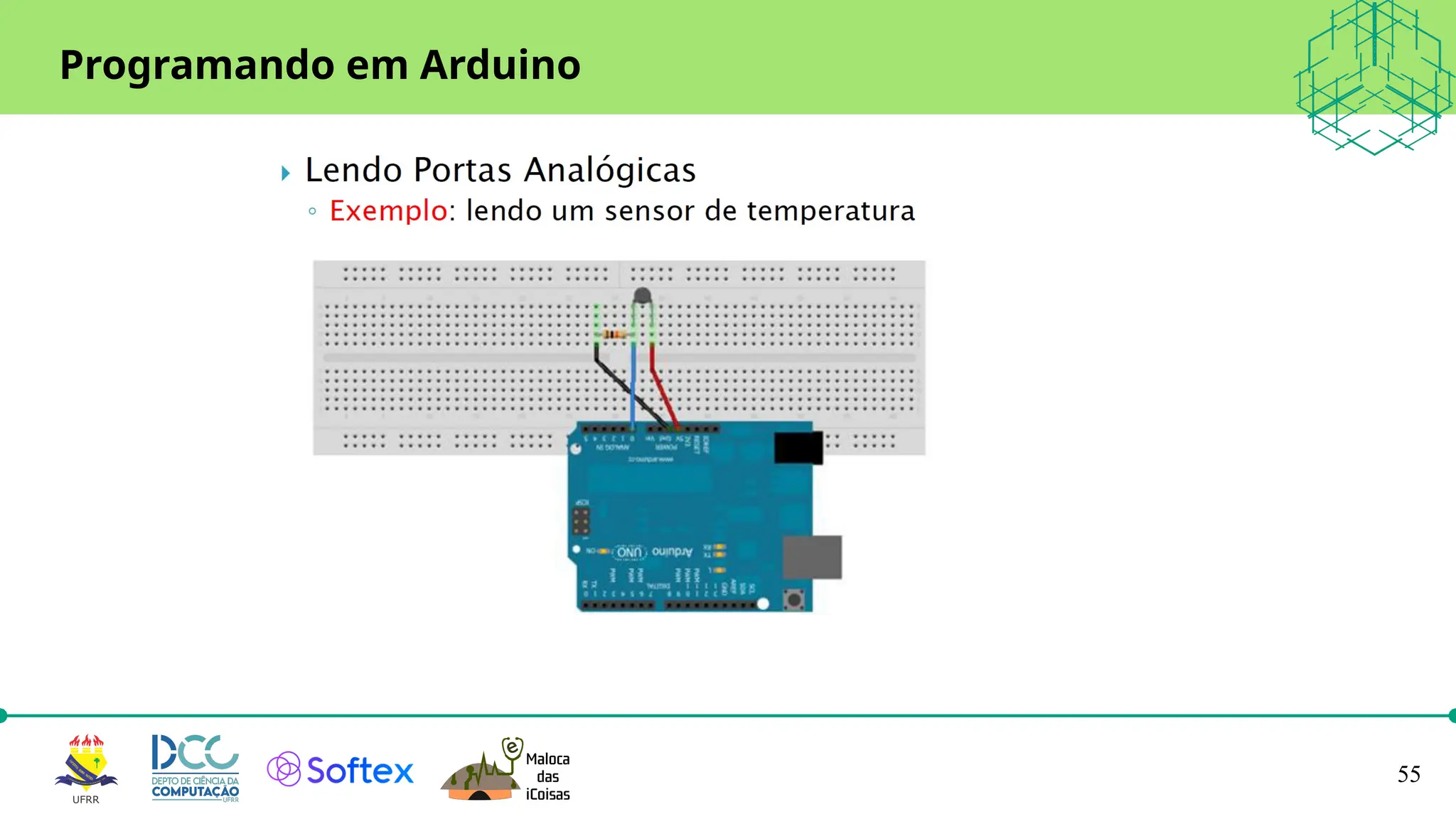 55
Programando em Arduino
 