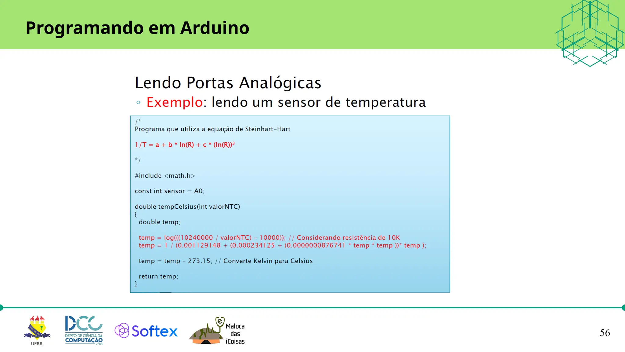 56
Programando em Arduino
 