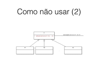 Como não usar (2)
 