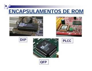 ENCAPSULAMENTOS DE ROMENCAPSULAMENTOS DE ROM
DIP PLCC
QFP
 