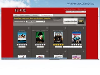 VARIABILIDADE DIGITAL




TV Digital
 