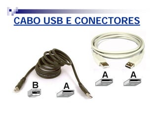 CABO USB E CONECTORES 
 