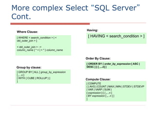 aula - 07 - sql MC536 / MC526 Relational Database schema | PDF