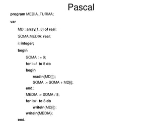 aula 08 - Logica de Programacao