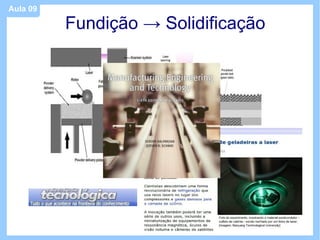 Aula 09

          Fundição → Solidificação
 