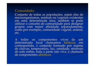 Aula (1)   Ecossistemas E Biodiversidade