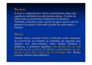 Aula (1)   Ecossistemas E Biodiversidade