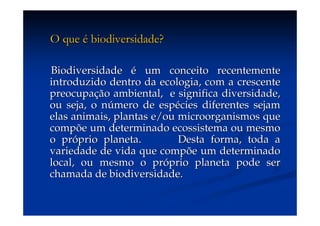 Aula (1)   Ecossistemas E Biodiversidade