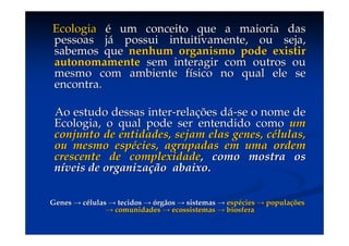 Aula (1)   Ecossistemas E Biodiversidade
