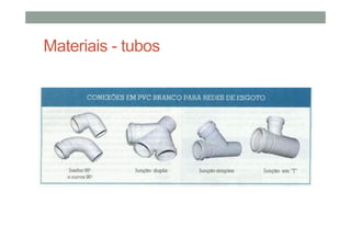 Materiais - tubos
 