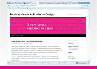 Técnicas Visuais Aplicadas ao Design