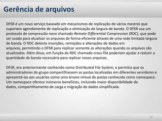 Group Policies – Configurações As configurações das GPOs podem ser aplicadas em dois tipos de objetos do Active Directory: Usuários e Computadores, desde que estejam em uma OU. Se houver algum conflito entre as configurações dos computadores e dos usuários, as configurações dos usuários vão prevalecer.Os tipos de configurações que podem ser feitas estão descritas abaixo:SoftwareSettings: Nesta categoria, um administrador pode, por exemplo, distribuir aplicações para usuários finais.Windows Settings: Permite ao administrador customizar as configurações do Windows. Estas opções são diferentes para usuários e computadores.Por exemplo: Nos computadores, eu posso criar um script para ser executado no Startup e Shutdown. Nos usuários eu crio scripts para rodar no Logon e Logoff. Além disso, nos usuários posso mudar configurações do Internet Explorer, redirecionar pastas, etc.Administrative Templates: Também são diferentes as opções para computadores e usuários.Por exemplo: Nos computadores eu posso configurar itens do Sistema e nos usuários, posso configurar o Menu Iniciar e Barra de Tarefas.88