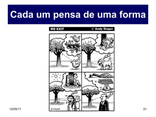 Cada um pensa de uma forma 