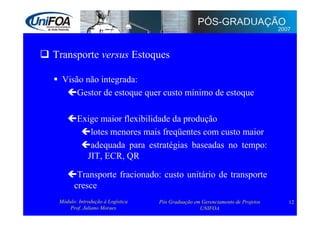 Logística: Administração e Transporte