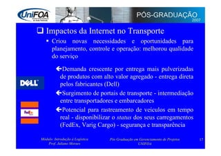 Logística: Administração e Transporte