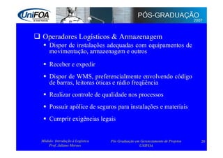 Logística: Administração e Transporte