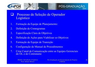 Logística: Administração e Transporte