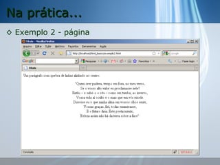 Na prática...
◊ Exemplo 2 - página

 