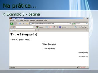 Na prática...
◊ Exemplo 3 - página

 