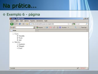 Na prática...
◊ Exemplo 6 - página

 