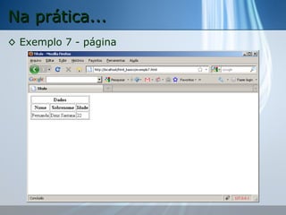 Na prática...
◊ Exemplo 7 - página

 