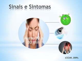 Aura: 10 a
30 min
(CEZAR, 2009).
 