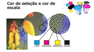 Cor de seleção e cor de
escala
 