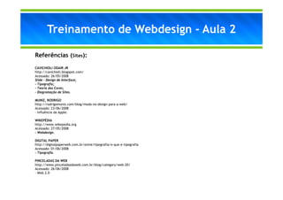 Aula 2 Webdesign