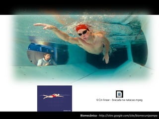 Biomecânica - http://sites.google.com/site/biomecunipampa
6 Cin linear - bracada na natacao.mpeg
 